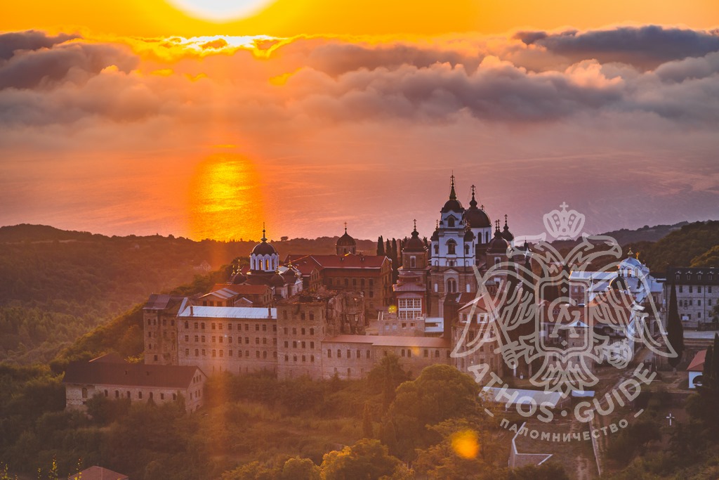 Закат на Афоне